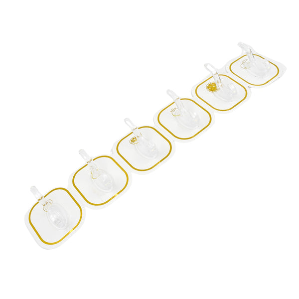 TRANSPARENT ADHESIVE WALL HOOK (6 PCS SET)