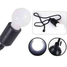 LED Pull Cord Light – Hanging Black LED Bulb (1 Pc)
