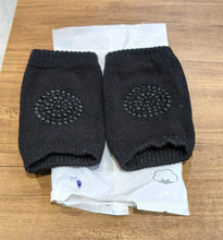 Black Toddler Wool Knit Leg Warmer (Knee Guard)