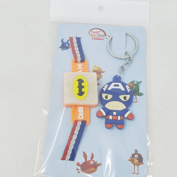LED Rakhi Cute Kids Minion LED Rakhi with Keychain