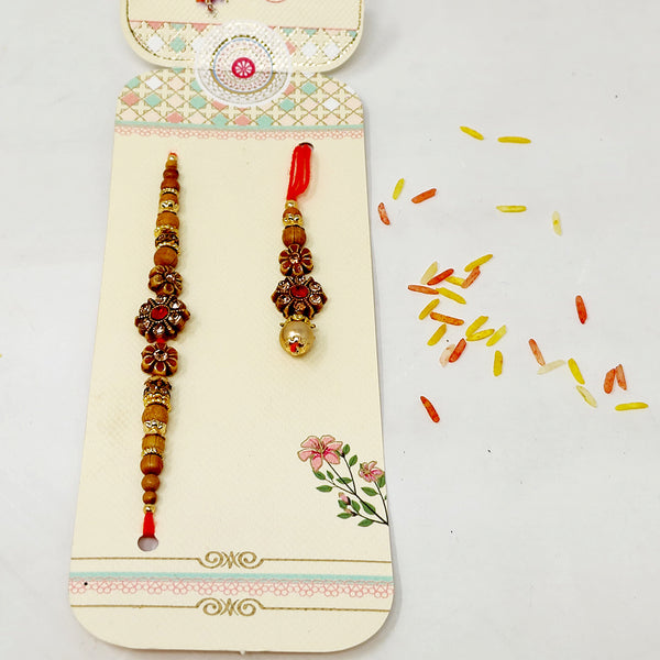 Raksha Bandhan Bhaiya Rakhi and Bhabhi Lumba Set | Bhaiya-Bhabhi Rakhi