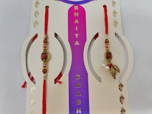 Raksha Bandhan Bhaiya Rakhi and Bhabhi Lumba Set | Bhaiya-Bhabhi Rakhi